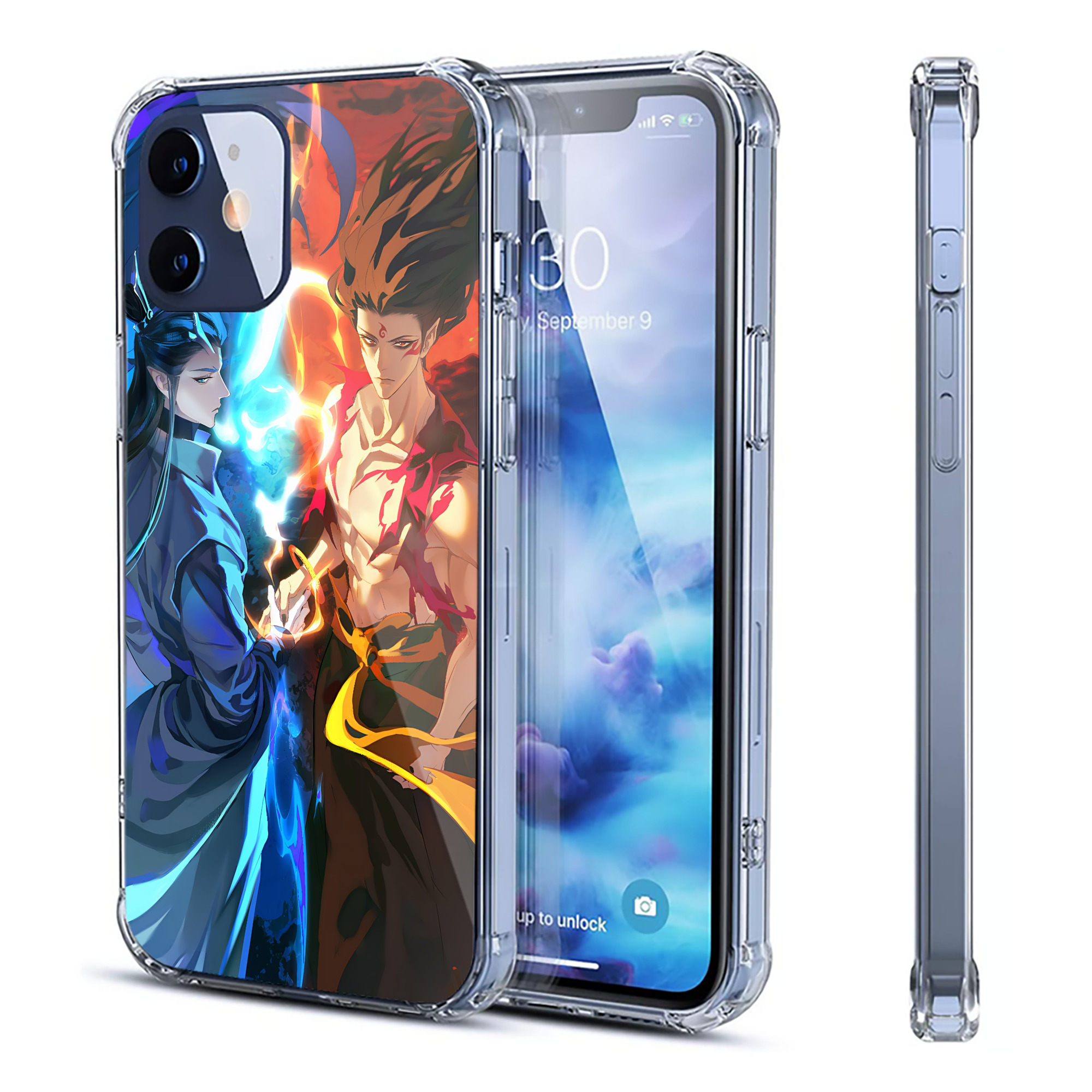 （画像用） Ne Zha 2 ナタ 魔童の大暴れ 【iPhone 12シリーズ対応】透明スマホケース（クリアソフトケース）